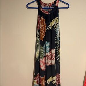 Madison Navy Floral Maxi Dress